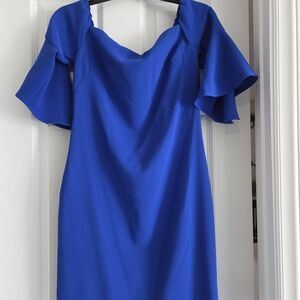 Laundry By Shelli Segal Royal Blue Midi Dress